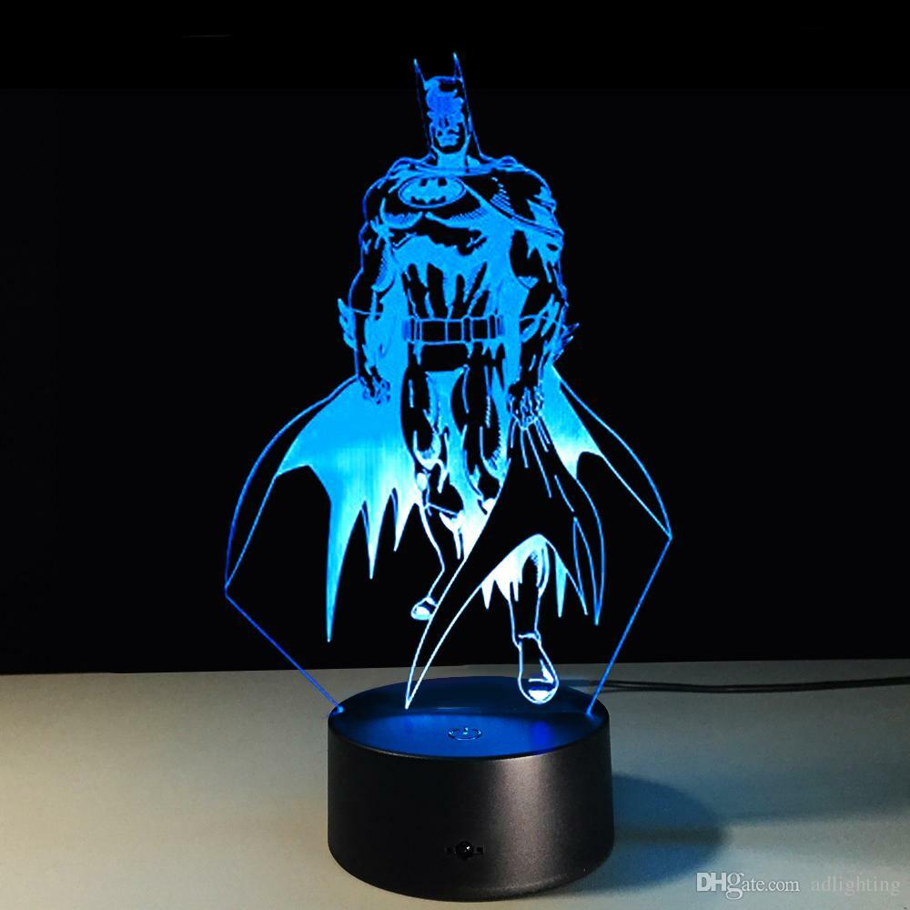 Batman - Superhero Original 3D Anime Night Light Lamp LED
