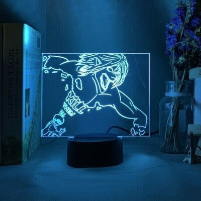 Eren Yeager - Attack on Titan Original 3D Anime Night Light Lamp LED