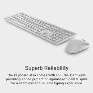 DELL KM5221W Pro Wireless Keyboard & Mouse Combo (White) - Image 3