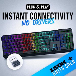 KLIM Chroma Wireless Full-Size Keyboard - Image 2