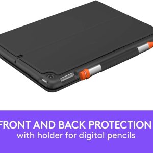 Logitech Slim Folio Keyboard Case for iPad (7th & 8th Generation) - Image 4