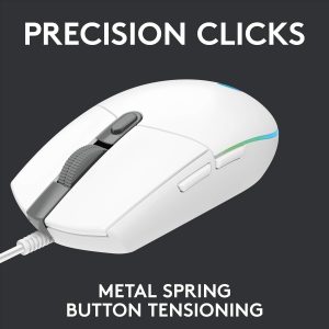 Logitech G203 Gaming Mouse - White - Image 4