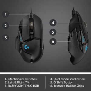 Logitech G502 HERO Gaming Mouse - Image 4