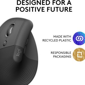 Logitech Lift Left Wireless Vertical Ergonomic Mouse - Image 5