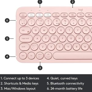 Logitech K380 Multi-Device Bluetooth Keyboard - Image 4