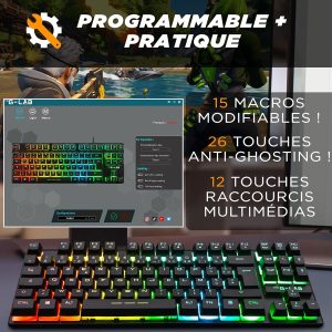 The G-Lab Keyz Cesium TKL Gaming Keyboard - Image 7