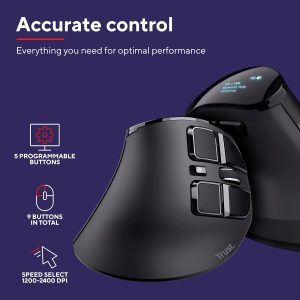 Trust Ergonomic VOXX Wireless Vertical Mouse - Image 8