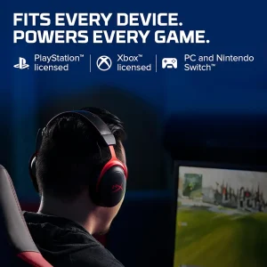 HyperX Cloud II Wired Gaming Headset - Black/Red - Image 2
