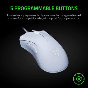 Razer DeathAdder Essential Gaming Mouse - White - Image 3