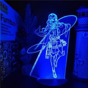 Levi Ackerman - Attack on Titan Original 3D Anime Night Light Lamp LED