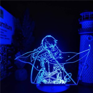Levi Ackerman - Attack on Titan Original 3D Anime Night Light Lamp LED