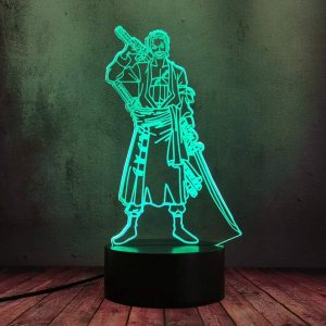 Roronoa Zoro - One Piece Original 3D Anime Night Light Lamp LED
