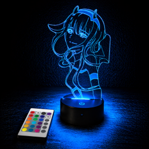 Zero Two (002) Profile - DARLING in the FRANXX Original 3D Anime Night Light Lamp LED