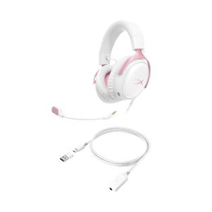 HyperX Cloud III Wired Gaming Headset- White - Image 3
