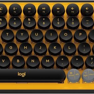 Logitech POP Keys Mechanical Keyboard (Brown Switch) - Yellow