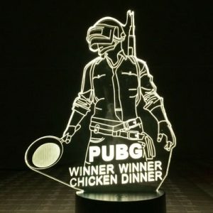 PUBG Funny Original 3D Night Light Lamp LED