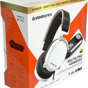 SteelSeries Arctis Pro Wired Gaming headset + GameDAC - White - Image 3