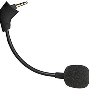 Replacement Detachable Microphone for HyperX Cloud II (Cloud 2)Headset – 3.5 mm TRS, Flexible Boom, Foam Windscreen