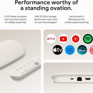 Google TV Streamer 4K (32GB) with Voice Remote – White - Image 3
